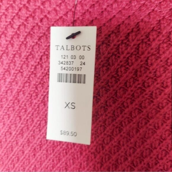 TALBOTS Beautiful Knit Mock Neck Sweater Button XS - Picture 3 of 4